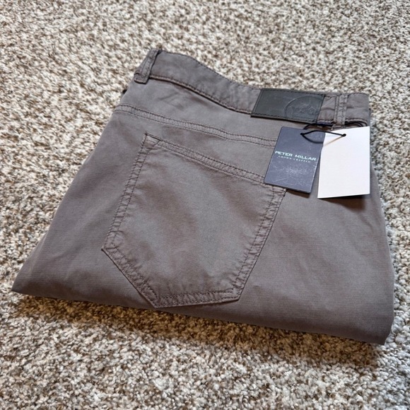 Peter Millar Crown Crafted Nick‎ Gray Wayfare 5-Pocket Pants 40x32 Performance